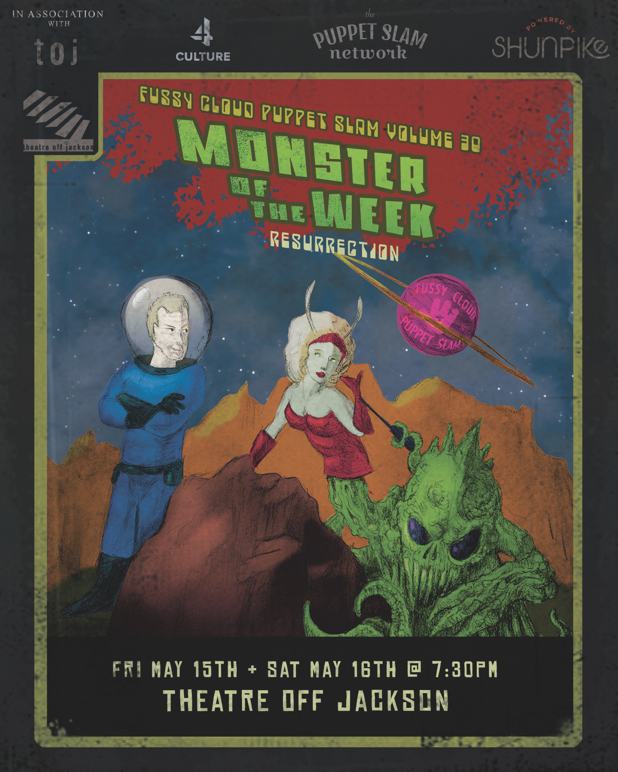 Fussy Cloud Puppet Slam Volume 30: Monster of the Week